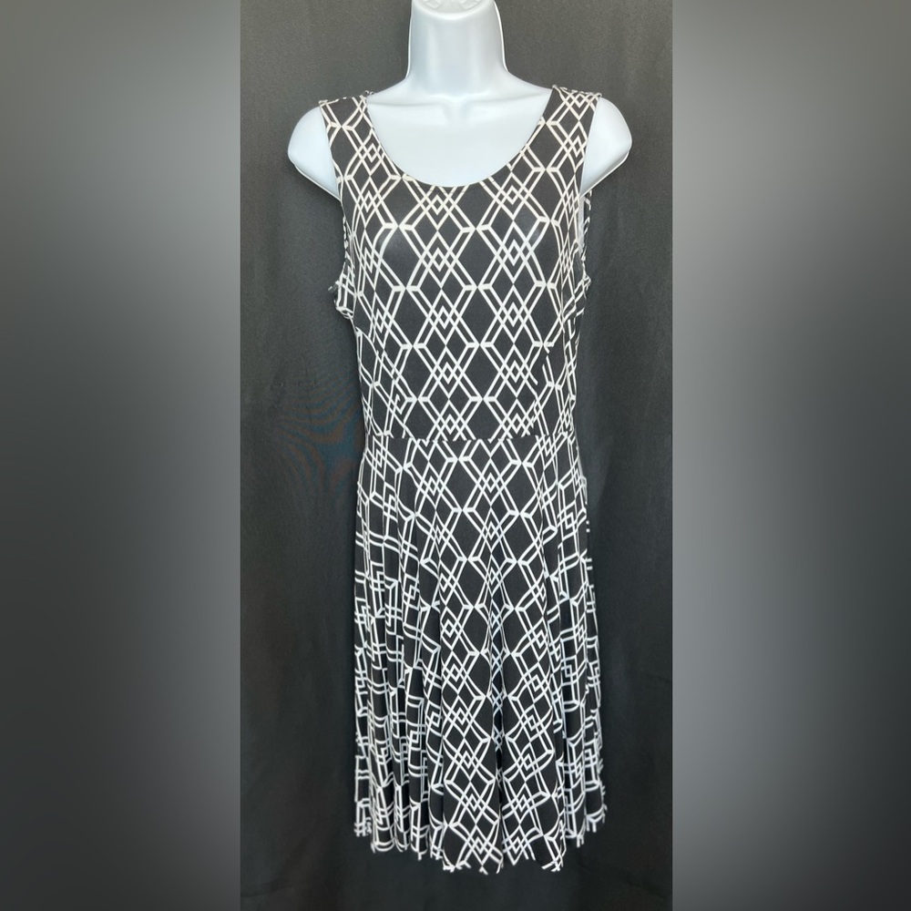 🖤 GUC A.N.A Black & White Geometric Print Tank Dress | Women’s Small